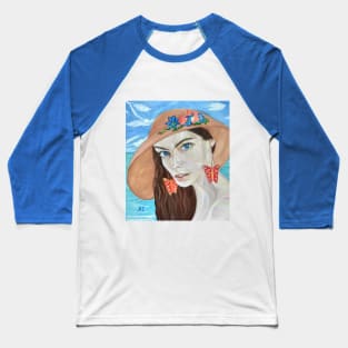 The Girl and the Sea Baseball T-Shirt